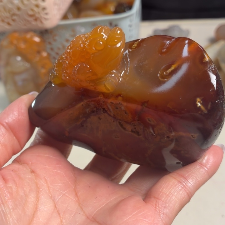 玛瑙/玉髓未镶嵌吊坠(不含链)