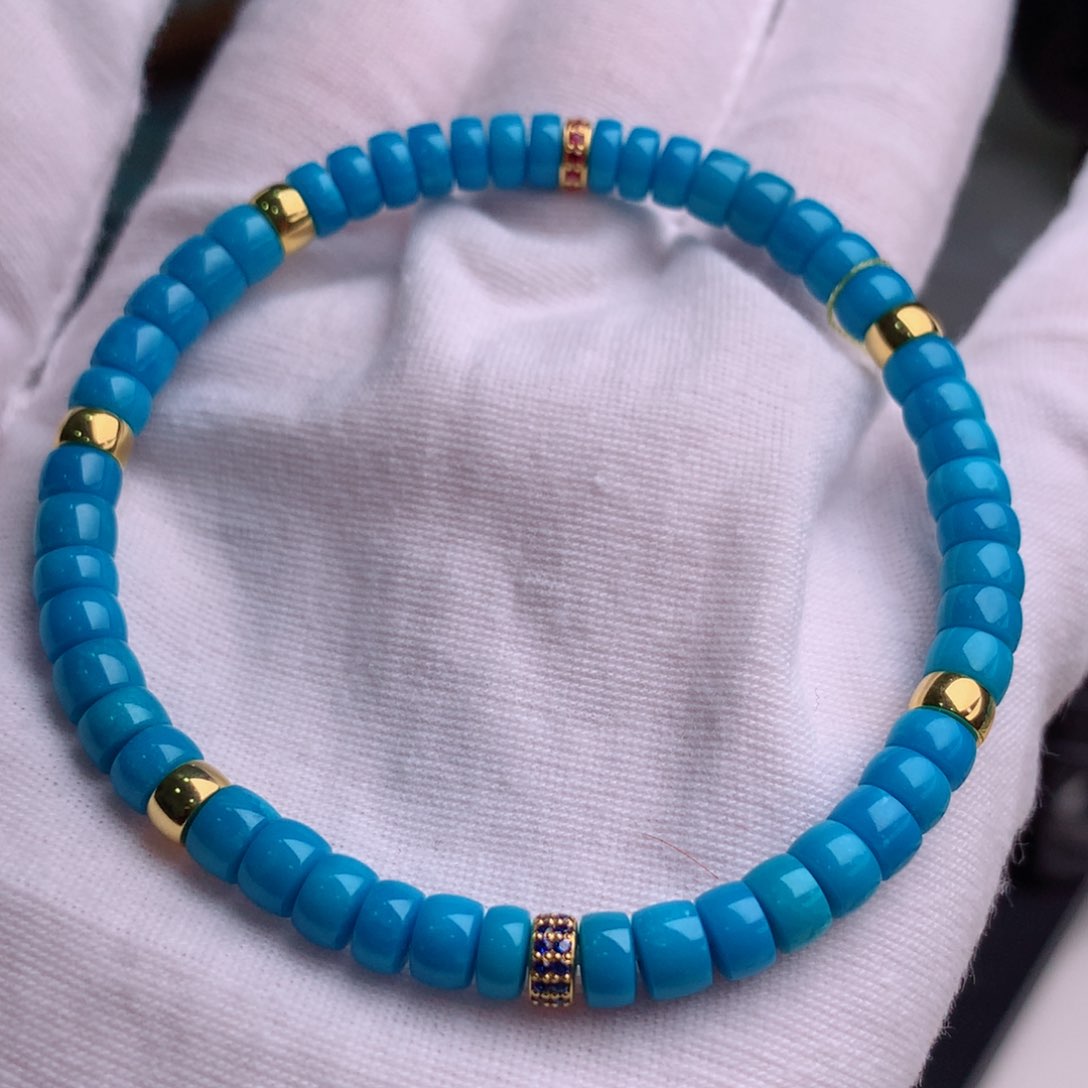 18K金镶嵌绿松石珠宝奇石