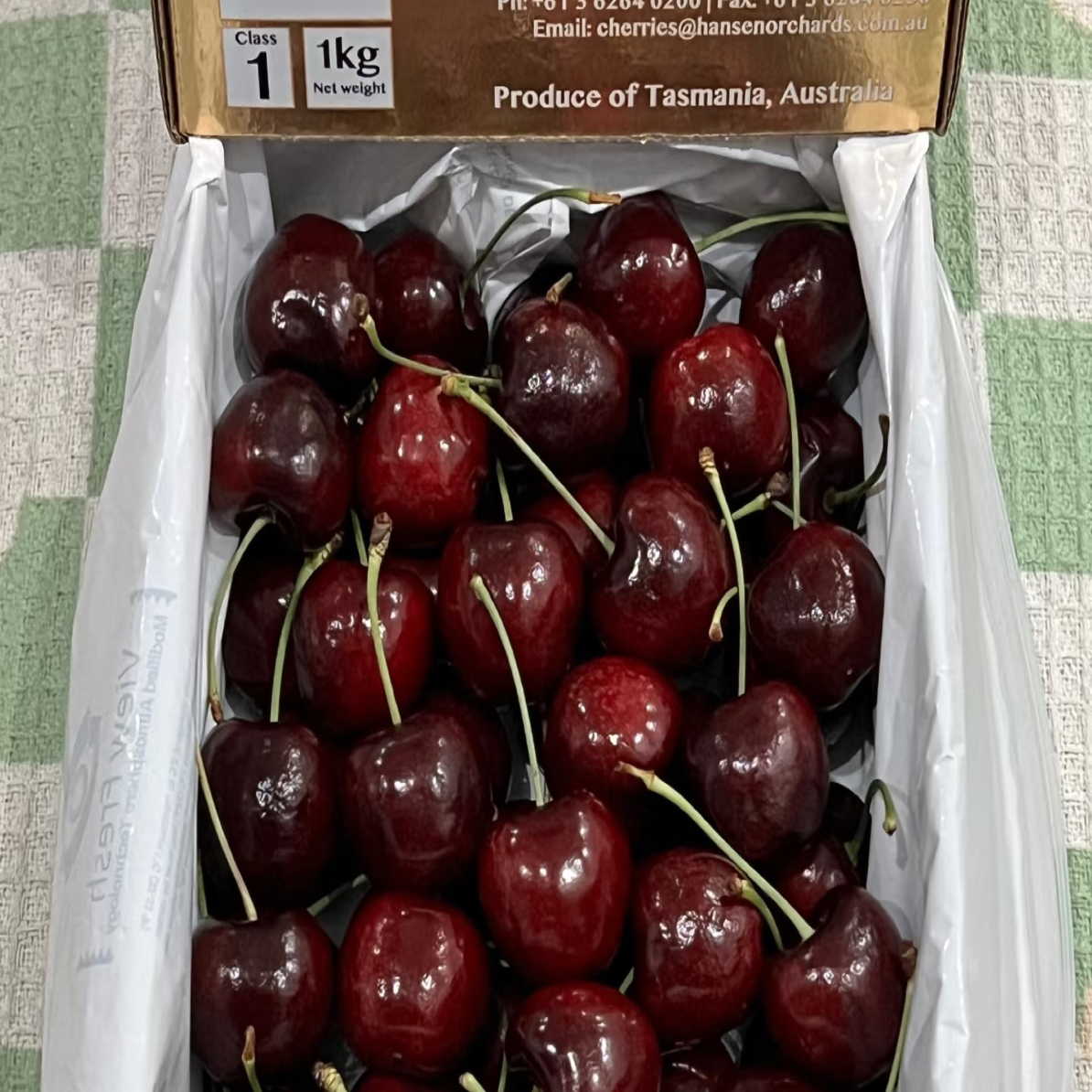 【南昌同城送】智利空运车厘子桑提娜绿杆子嘎嘣脆家里有老人小孩孕妇的都可以吃内附果径卡1-2斤3JD桑提娜智利