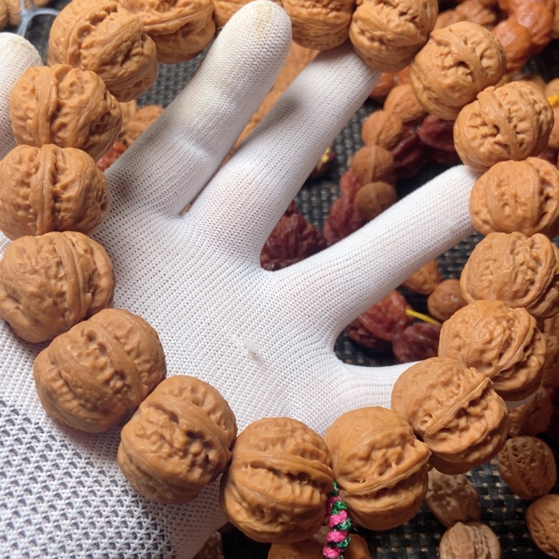 文玩核桃手串磨盘粗筋八棱