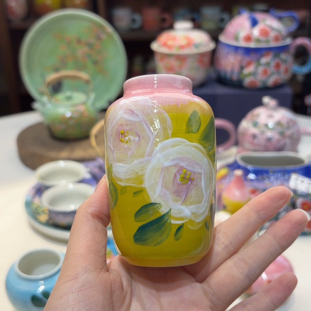 景德镇手绘高温釉下彩陶瓷茶具