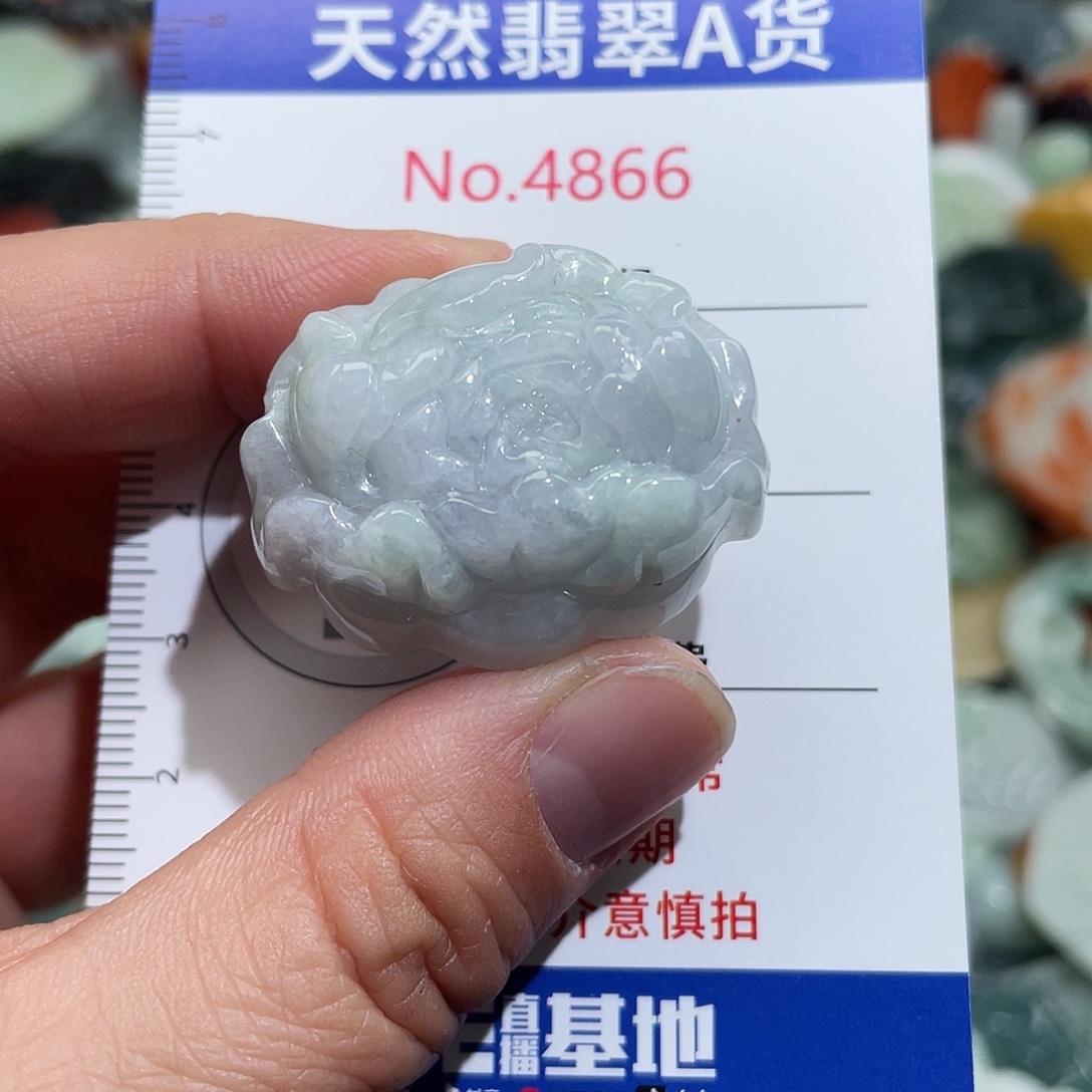 翡翠未镶嵌挂件4866