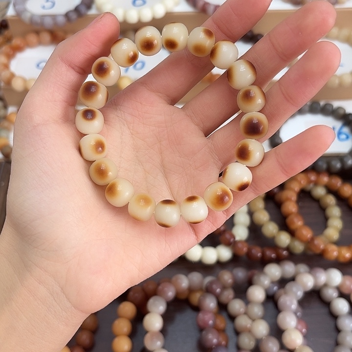 手串菩提根/象牙果卡12干磨苹果珠