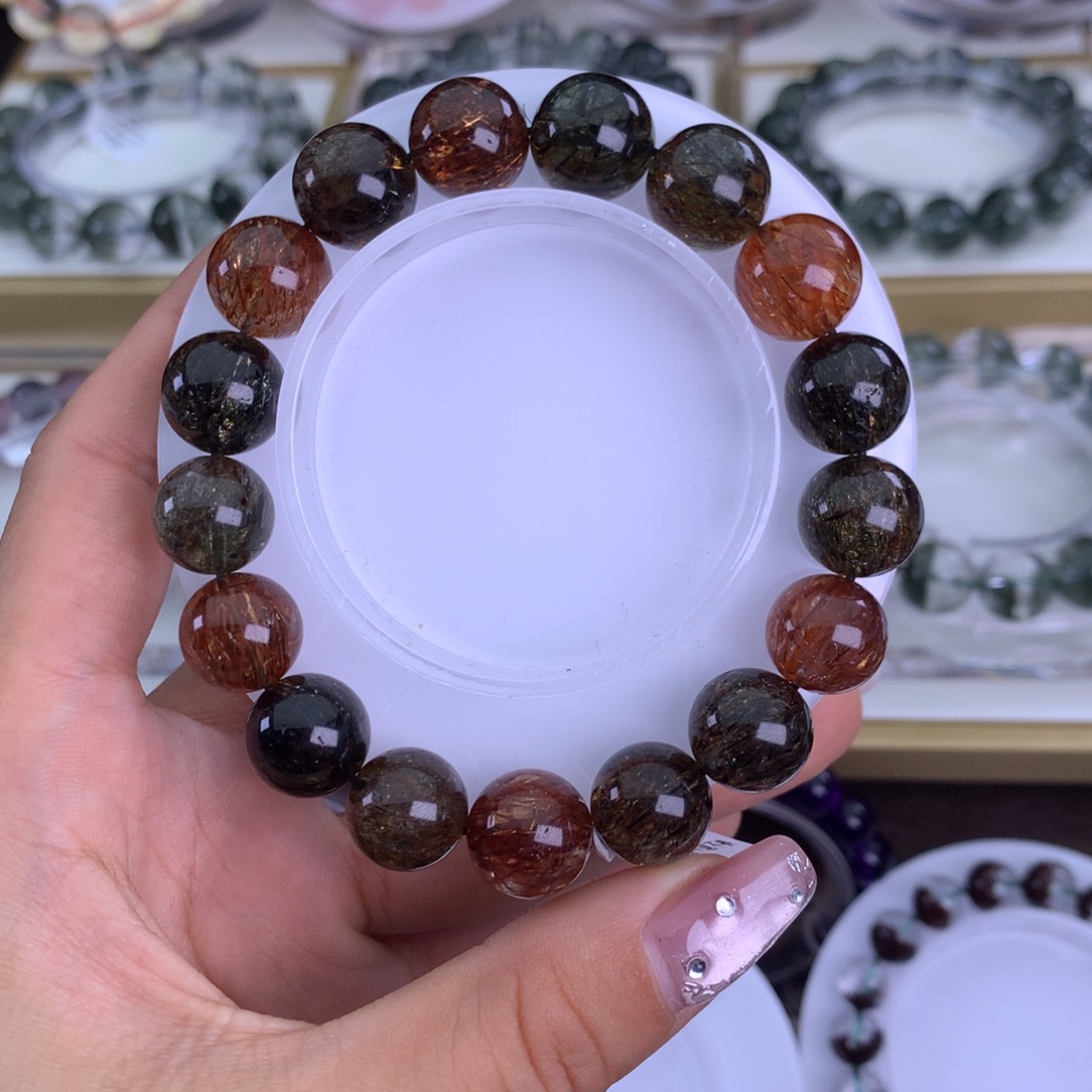 水晶手链未镶嵌行*黑金超