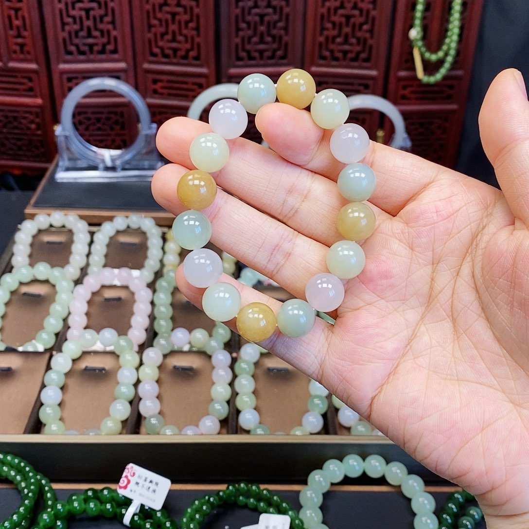 和田玉手串未镶嵌多宝12