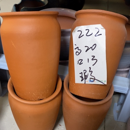 粗陶红陶绿植花盆222