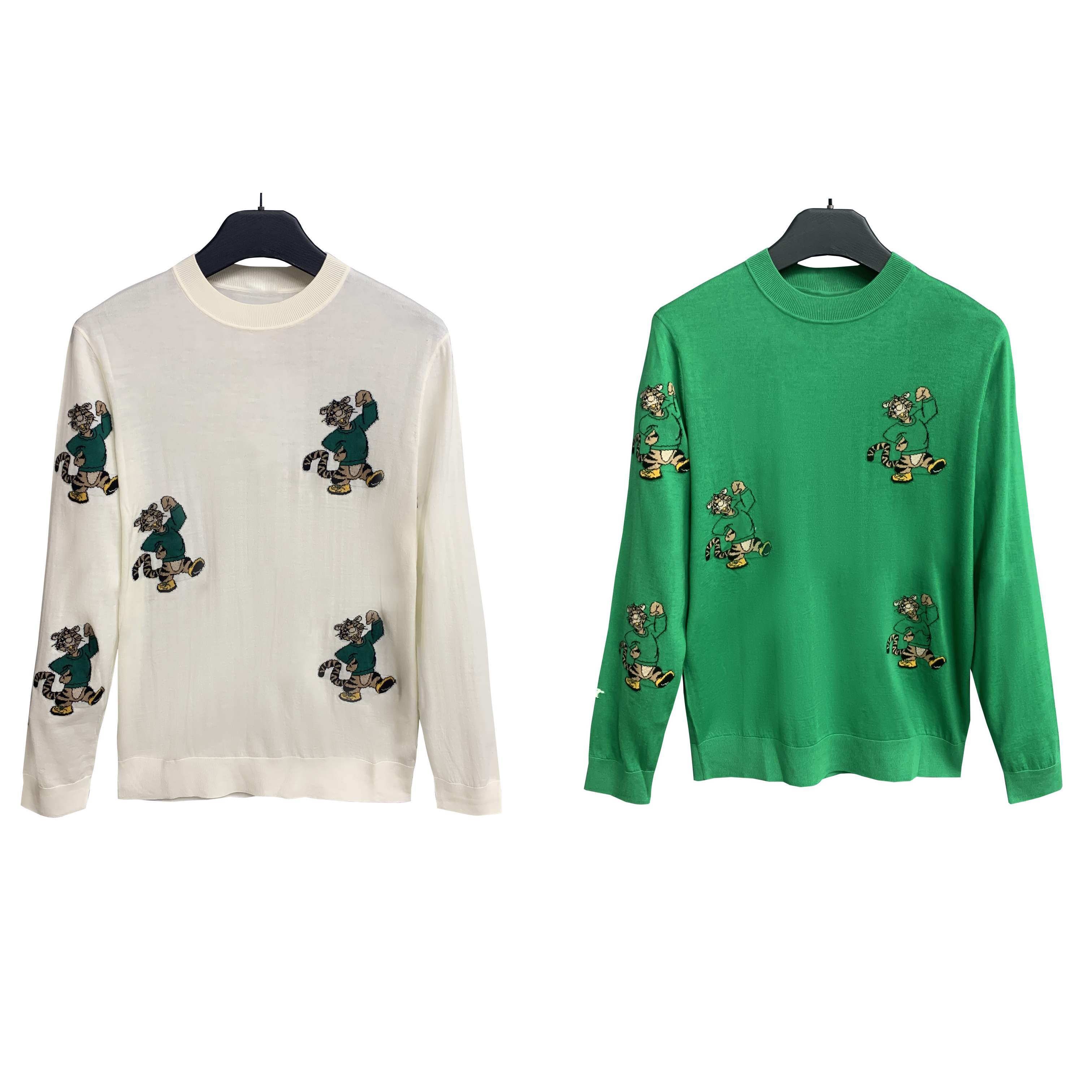 雷【100绵羊毛】轻奢百搭欧货男士保暖套头圆领薄款毛衣020531