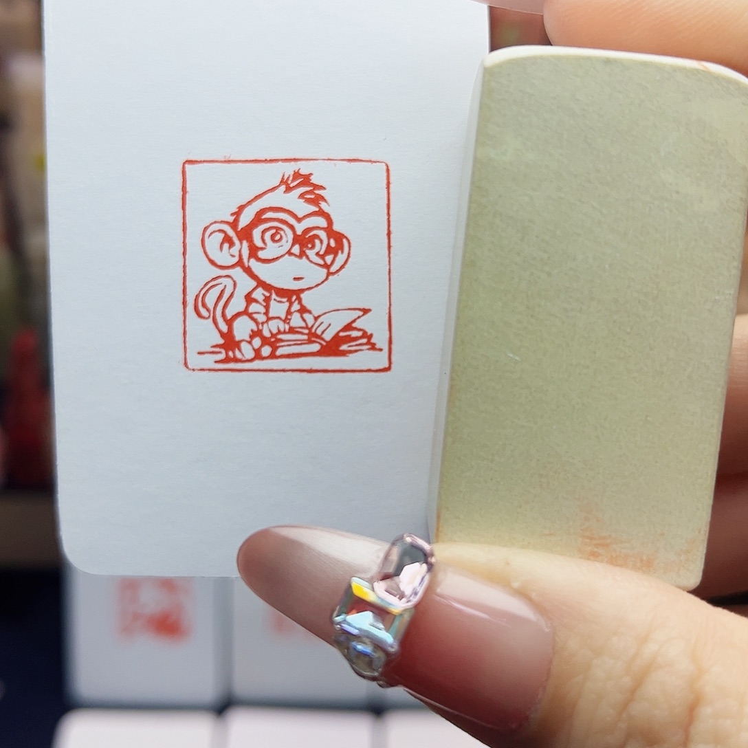 寿山石印石读书小猴子2.5