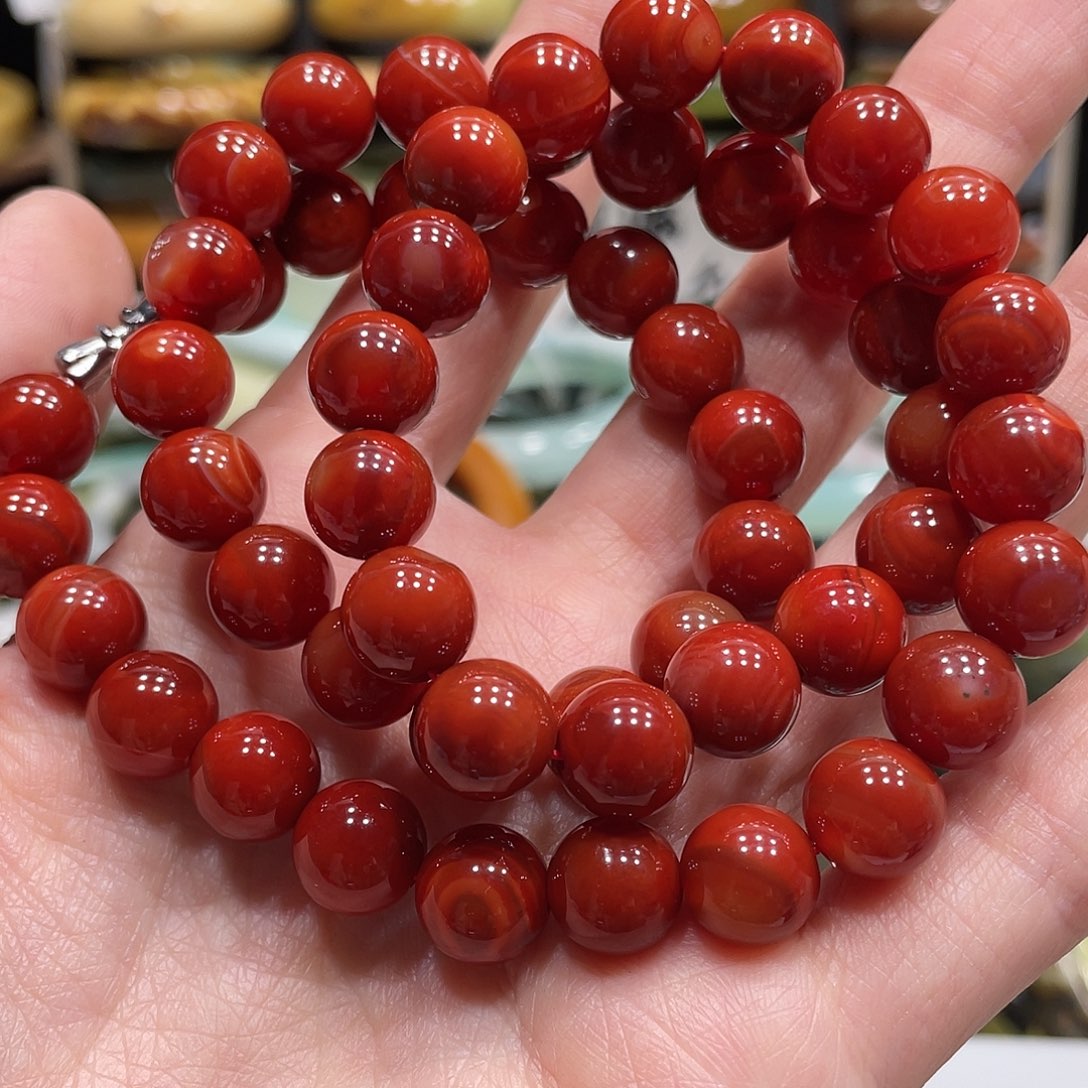 南红玛瑙颈饰未镶嵌