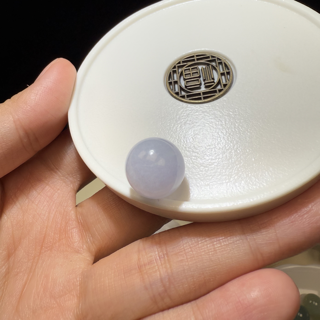 卡13.6+细腻紫罗兰缅甸翡翠单珠