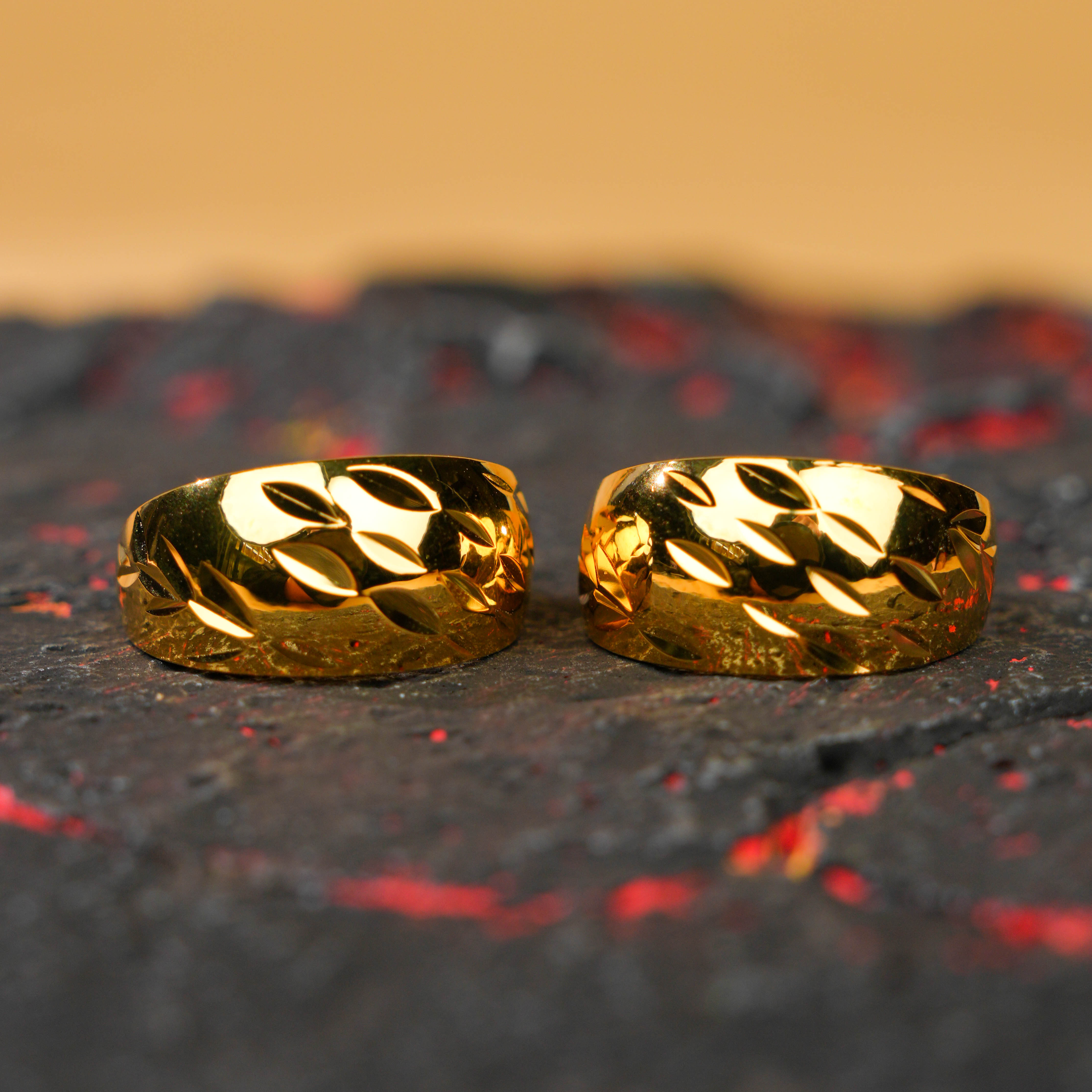 足银耳饰 足银卡9大气竹叶耳包简约时尚