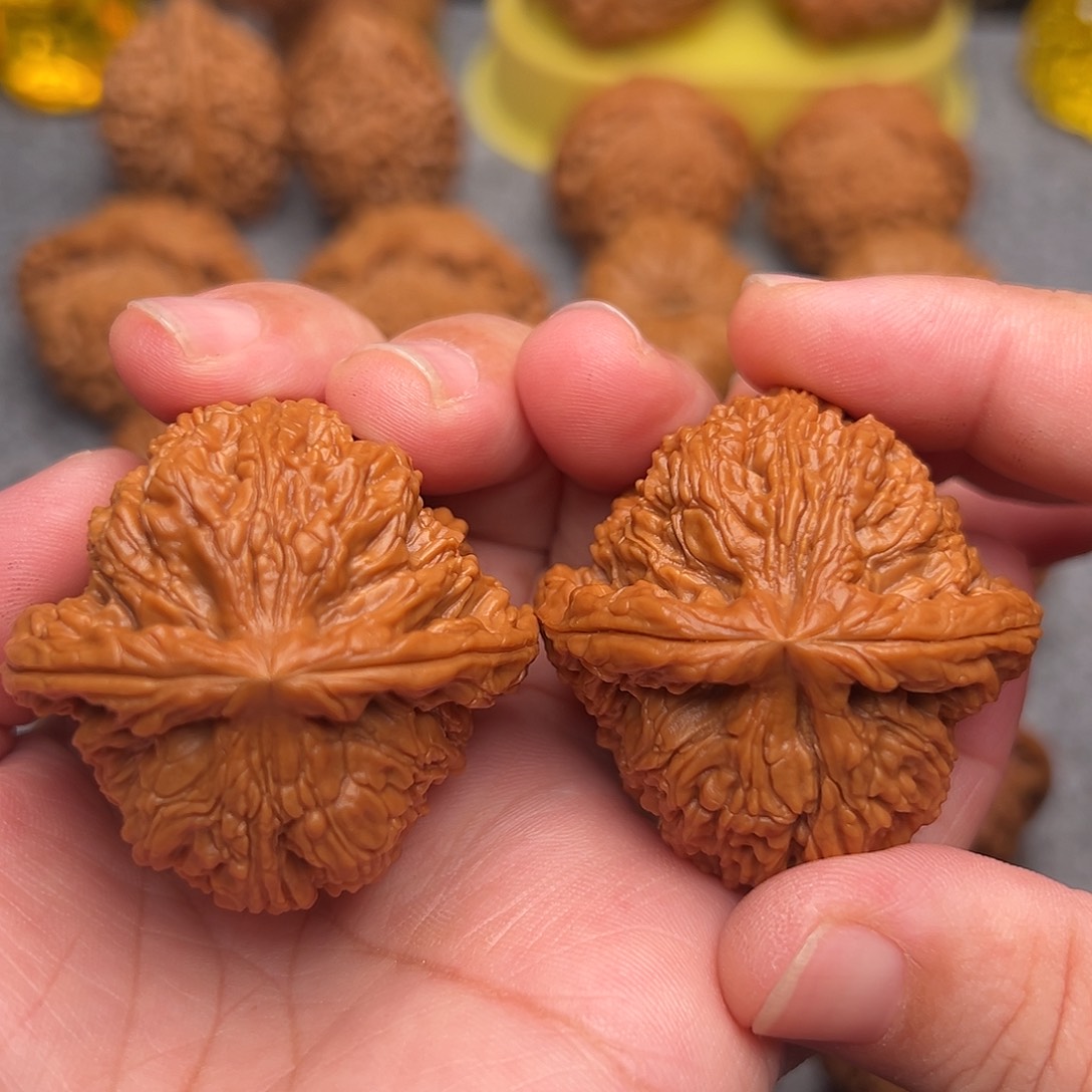 把件文玩核桃44全品绝配粗棱南疆