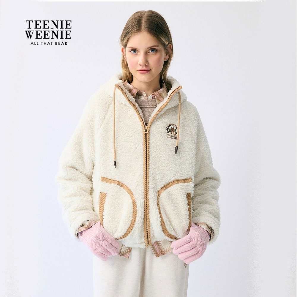 TeenieWeenie小熊卫衣女2025冬季新款女装TTMZ254TC5A