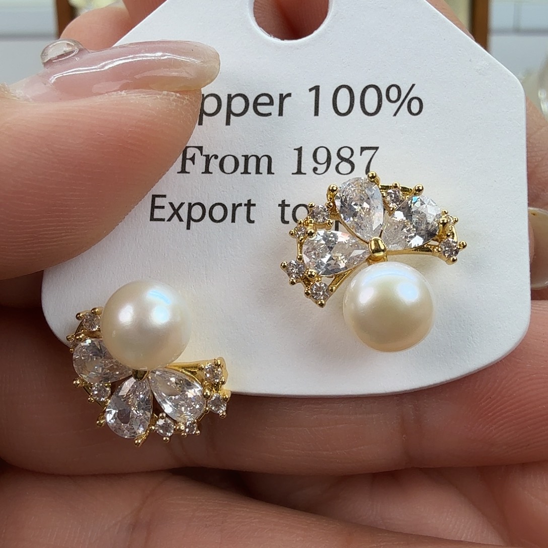 未镶嵌淡水珍珠耳饰59