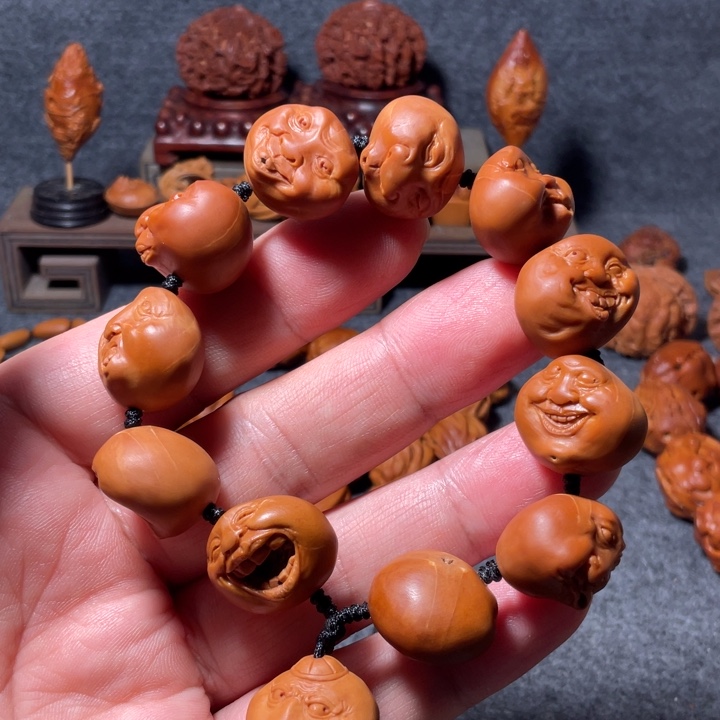 呆***子橄榄核手串/手链手工制作工艺精湛