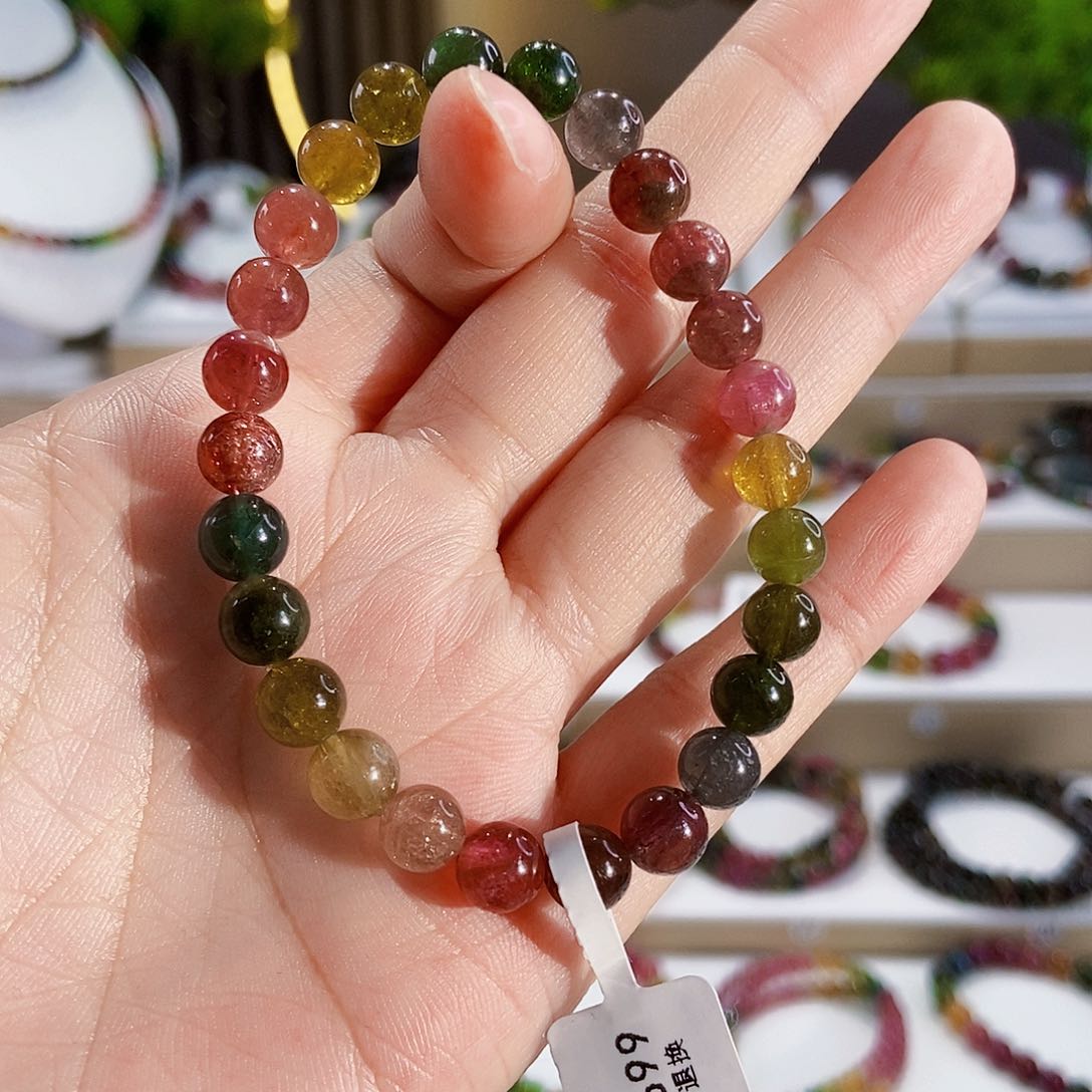 手链未镶嵌碧玺G2141素圈颜色微差