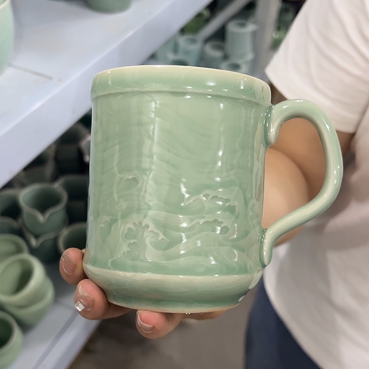 龙泉云间青瓷小米茶器