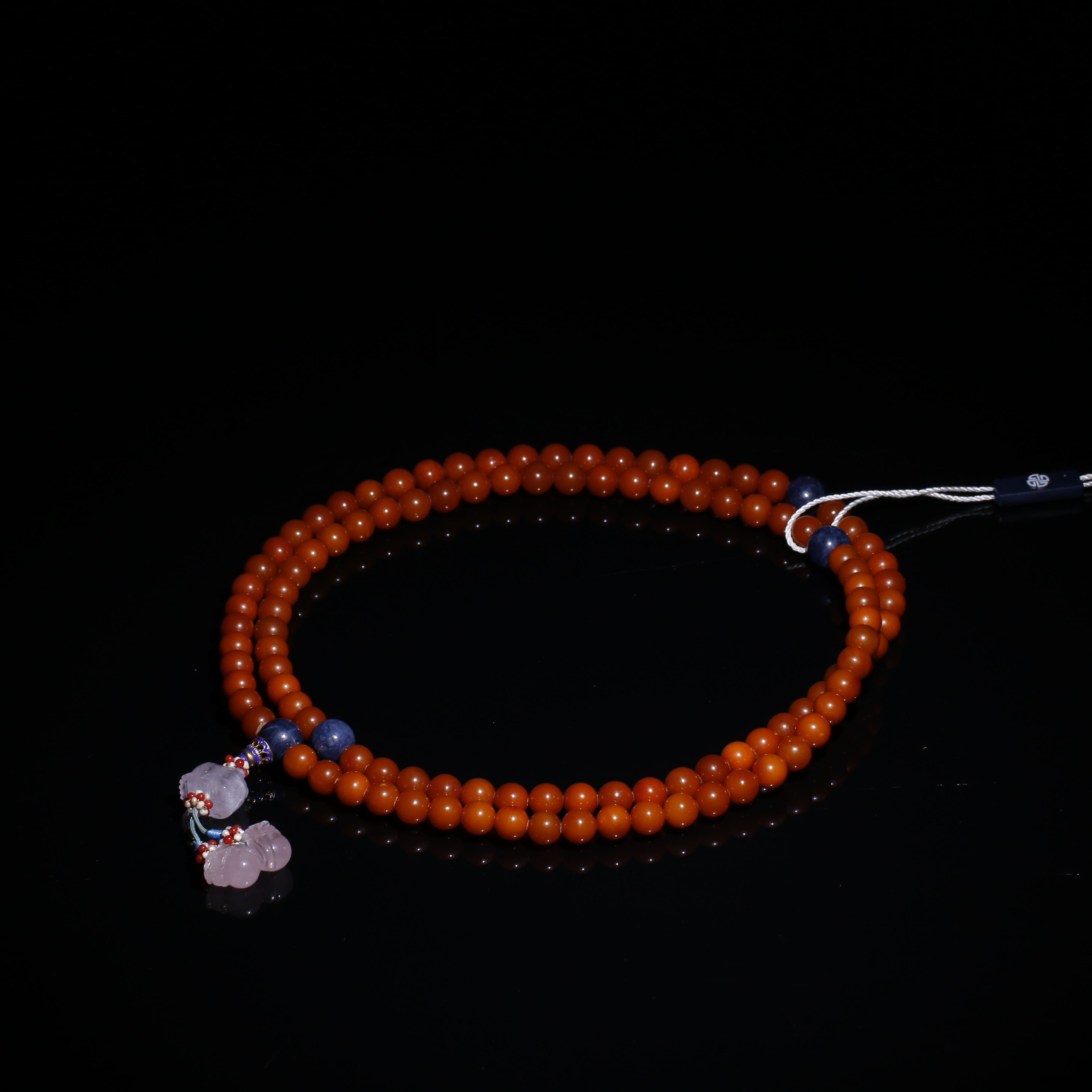 蜜蜡108念珠/宫廷密宝禄/北京益州文物商店