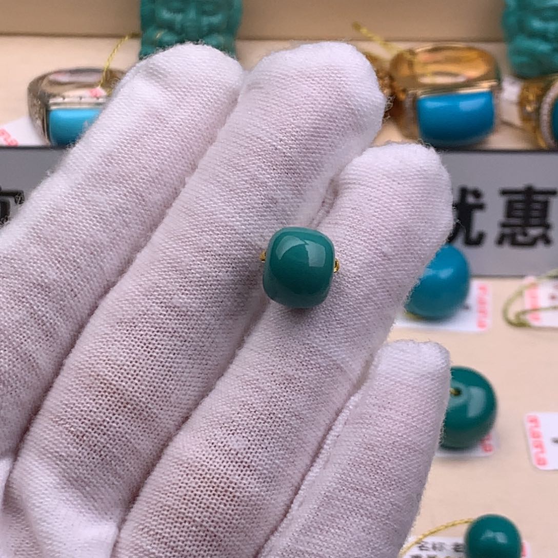 绿松石珠宝奇石未镶嵌@**生9.9
