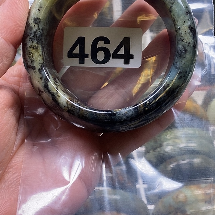 梅***子蛇纹石玉未镶嵌手镯