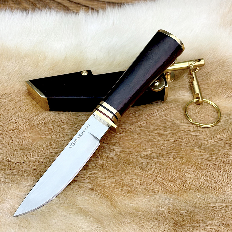 纯铜方园-实木高端水果小刀（北斗）