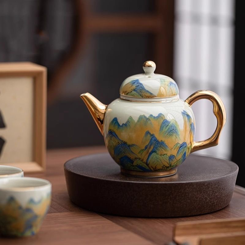 Art Make Taste/成艺千里江山融香茶壶复古中式泡茶壶轻奢高端