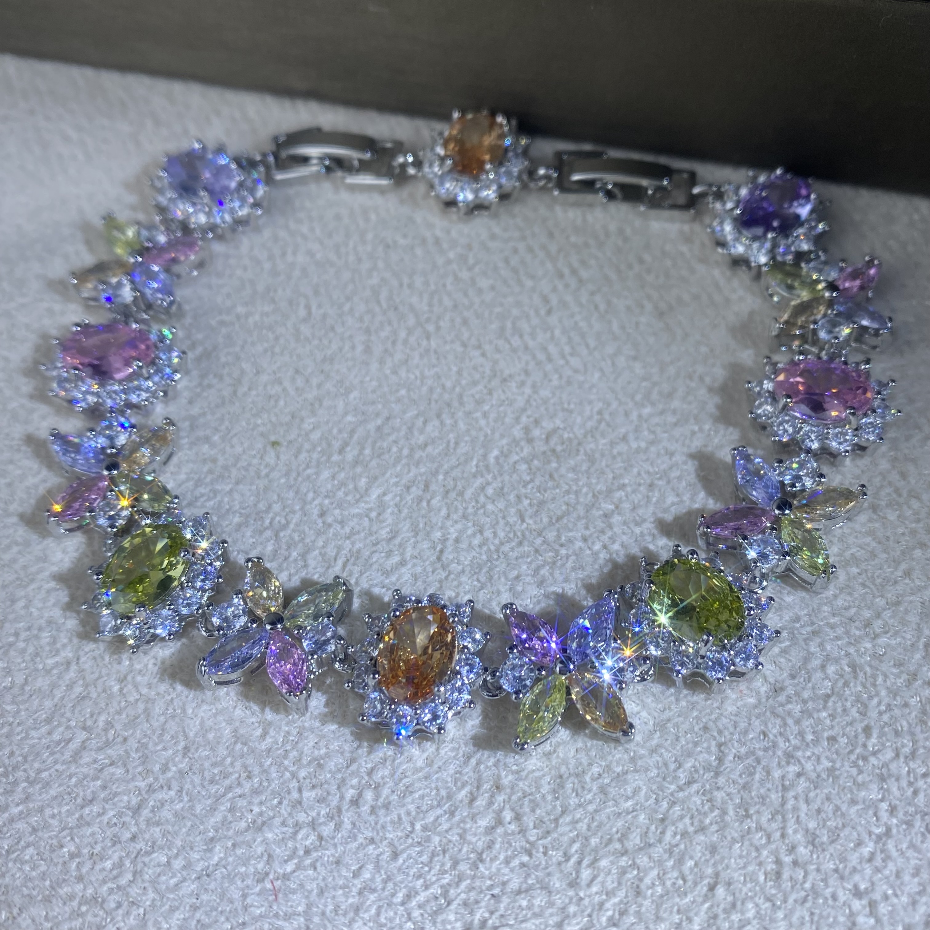 6500【手链】轻奢精品白金色女士手链