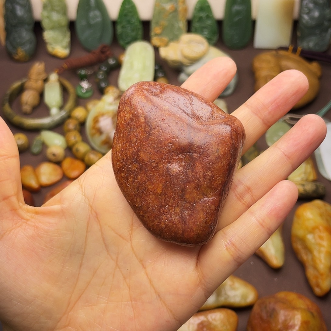 岫岩河磨玉（透闪石质玉）未镶嵌颈饰