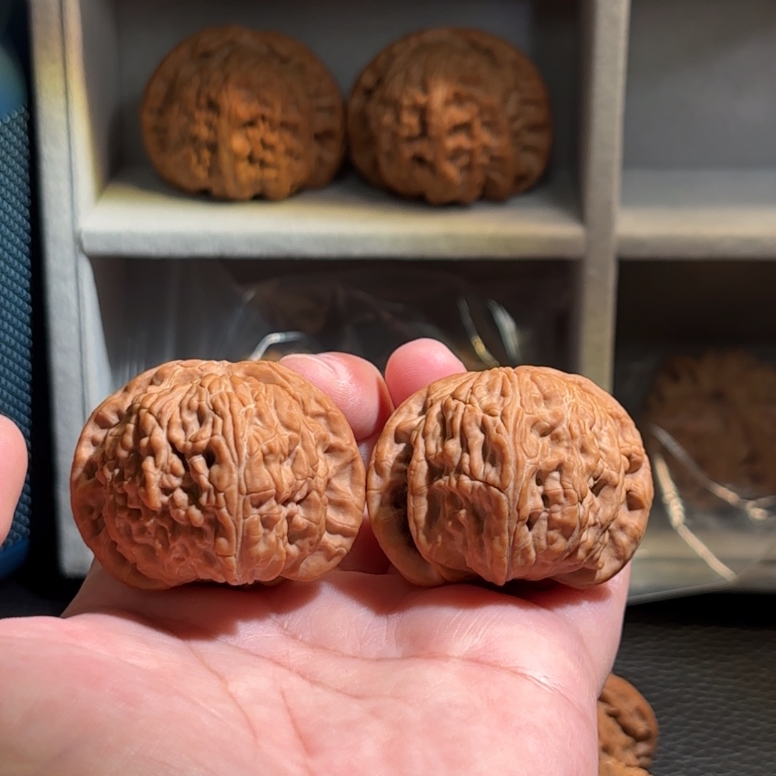 把件文玩核桃43 尺全品闷白