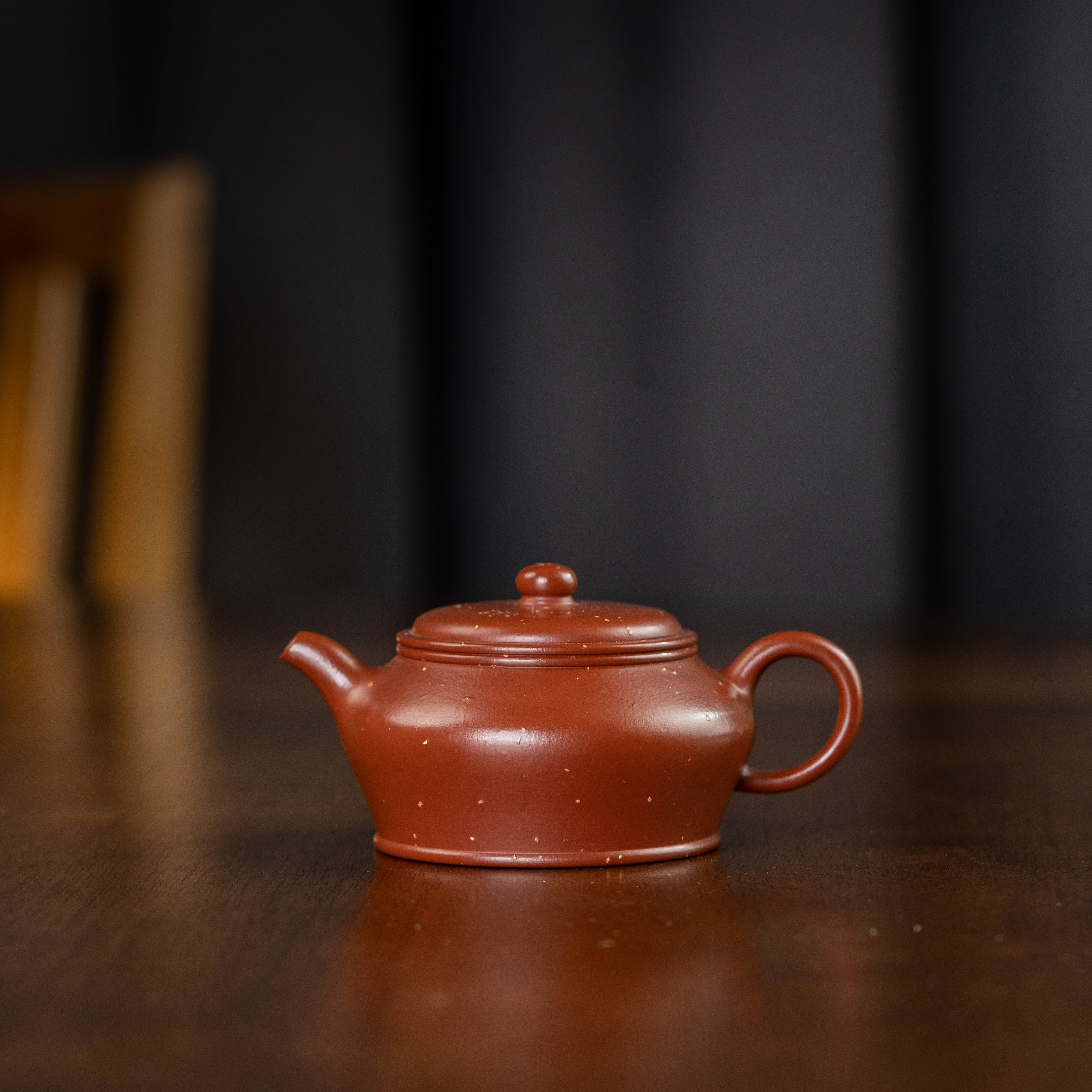【珽仓破价】曼殊 杨志 朱泥铺砂 145cc 紫砂壶家用泡茶茶壶