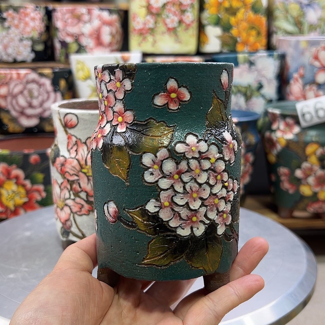 景德镇陶瓷花盆景德镇陶瓷花盆