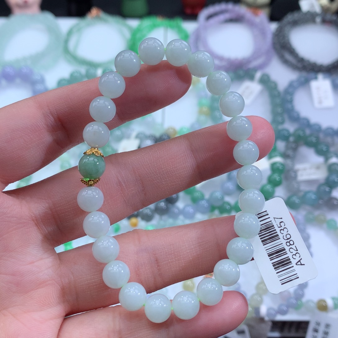 翡翠手链未镶嵌天然