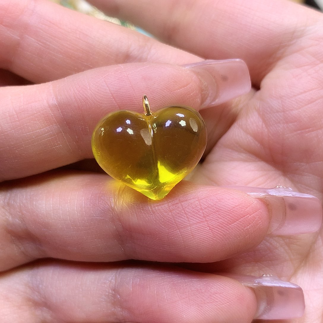 18K金镶嵌吊坠(不含链)琥珀