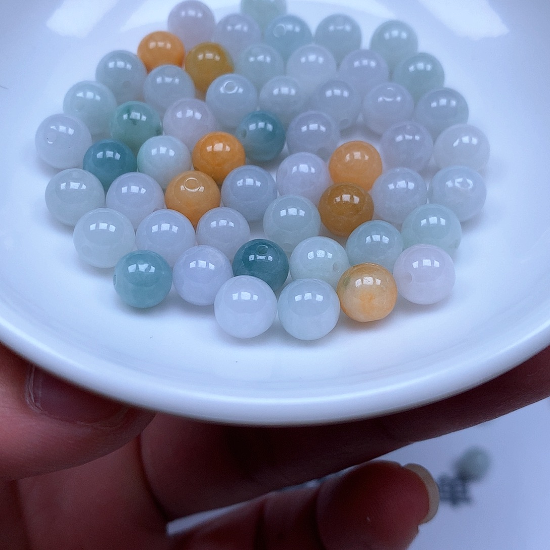 翡翠散珠翡翠翡翠卡7。100颗100元