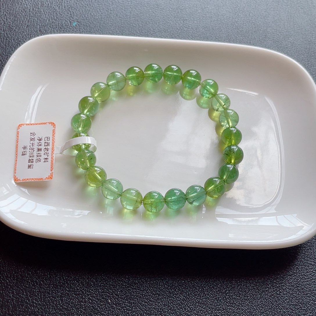 未镶嵌手链碧玺8.3mm左右