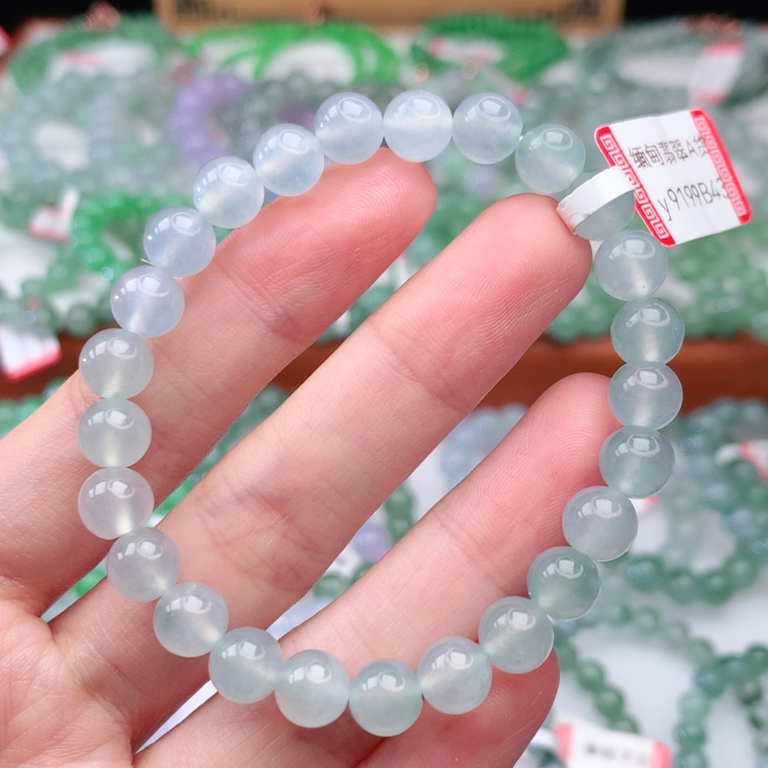 翡翠手链未镶嵌翡翠7.3mm