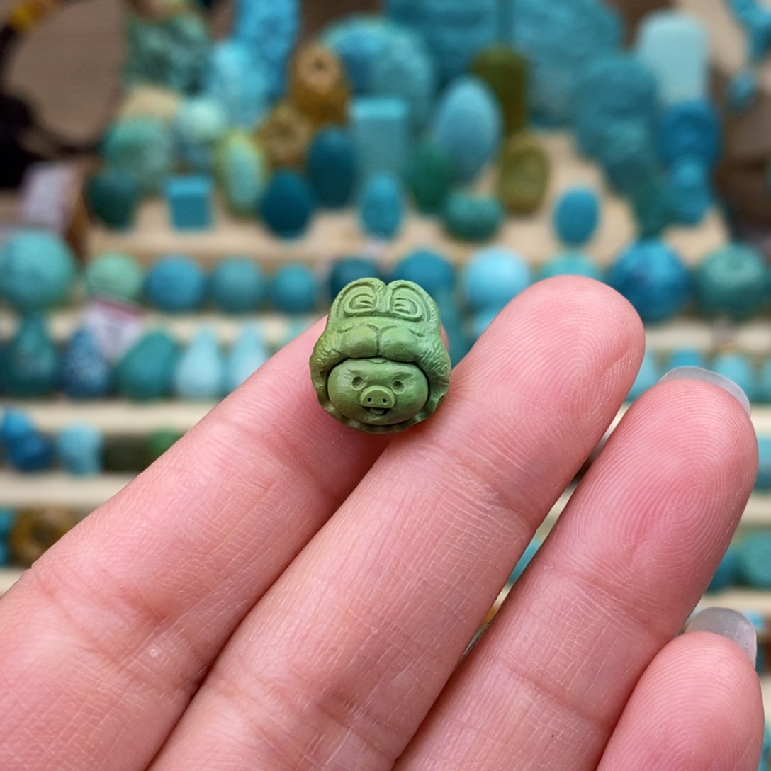 绿松石珠宝奇石未镶嵌