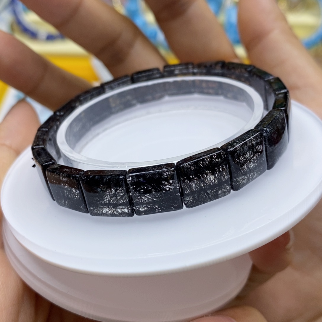 水晶手链未镶嵌福利黑蕾丝手牌