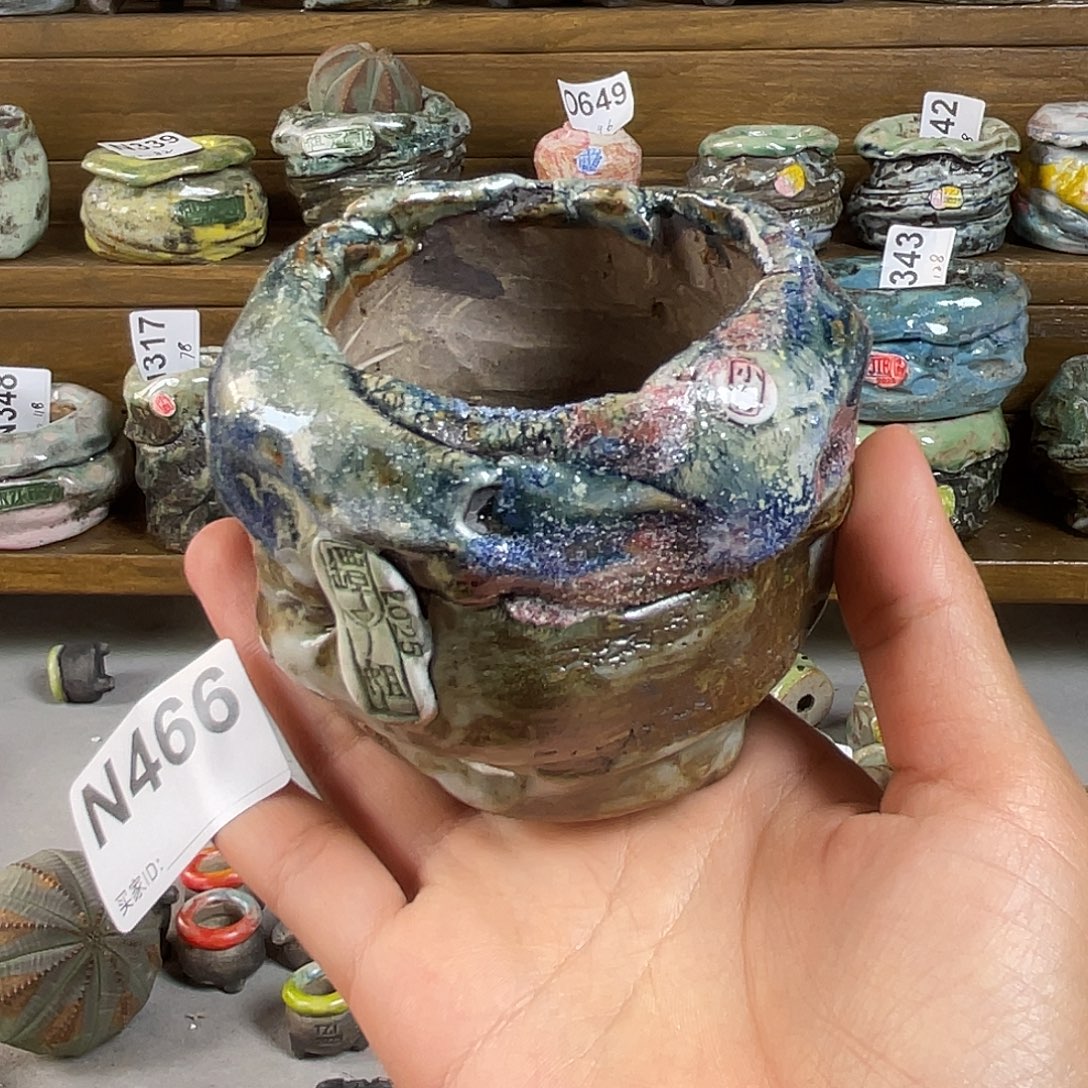 坛子姐花盆 小白孤品  内口6*5左右 百搭