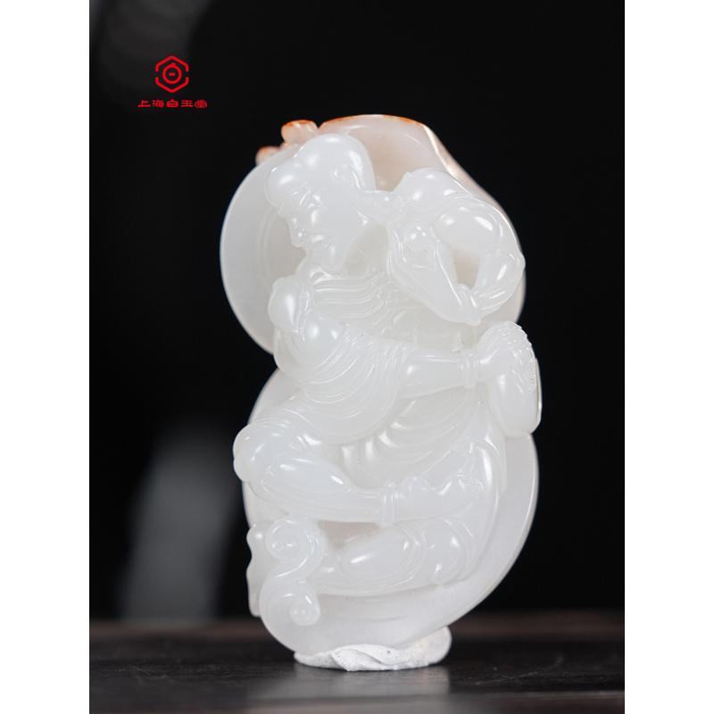 精品和田玉罗汉挂件52.8/29.4/19mm