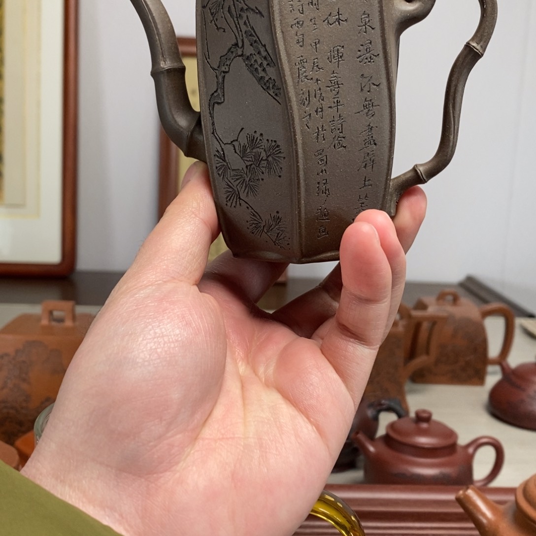 紫砂茶壶原矿泥料传统工艺制作