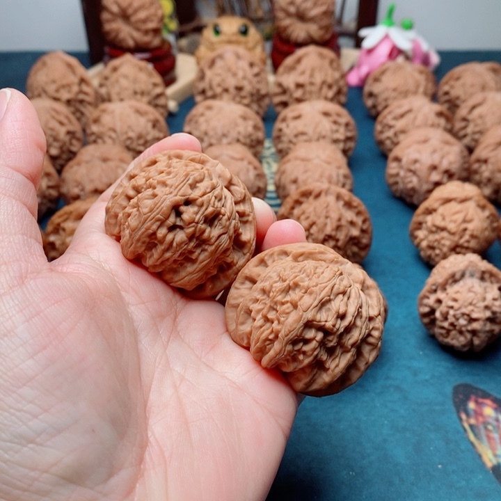 把件文玩核桃白狮子42