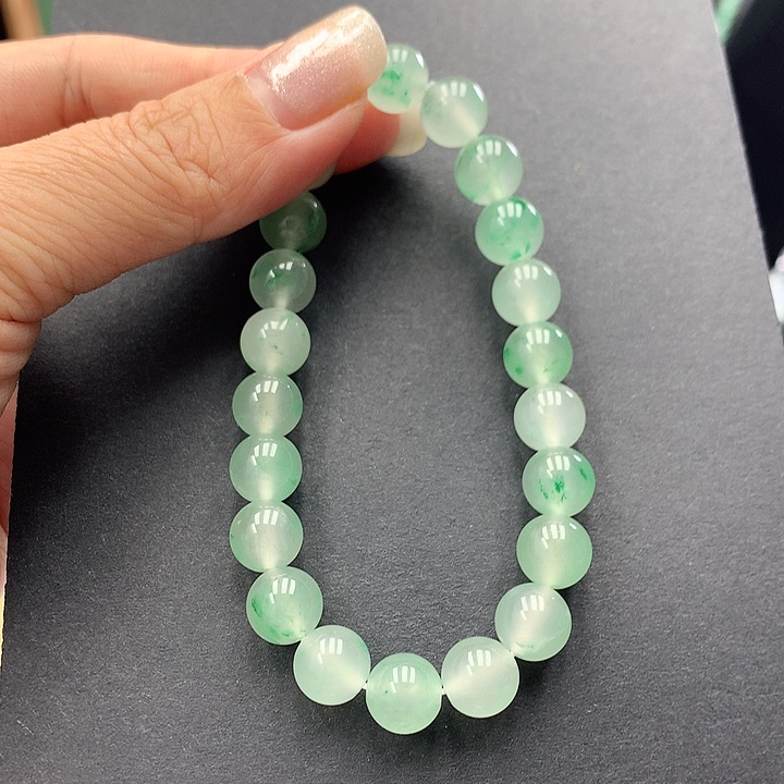 石英质玉手串未镶嵌y****花