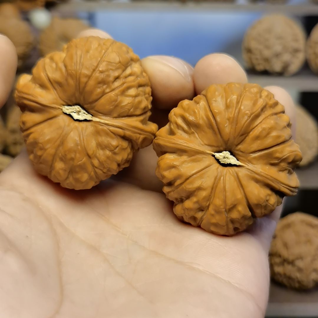 把件文玩核桃44全品南瓜墩