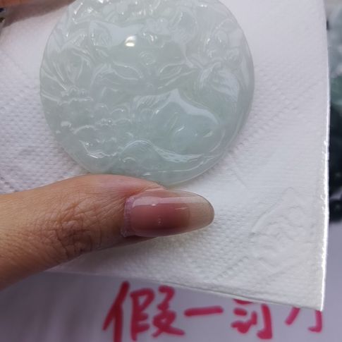 翡翠颈饰未镶嵌煌*哥天然的A货翡翠