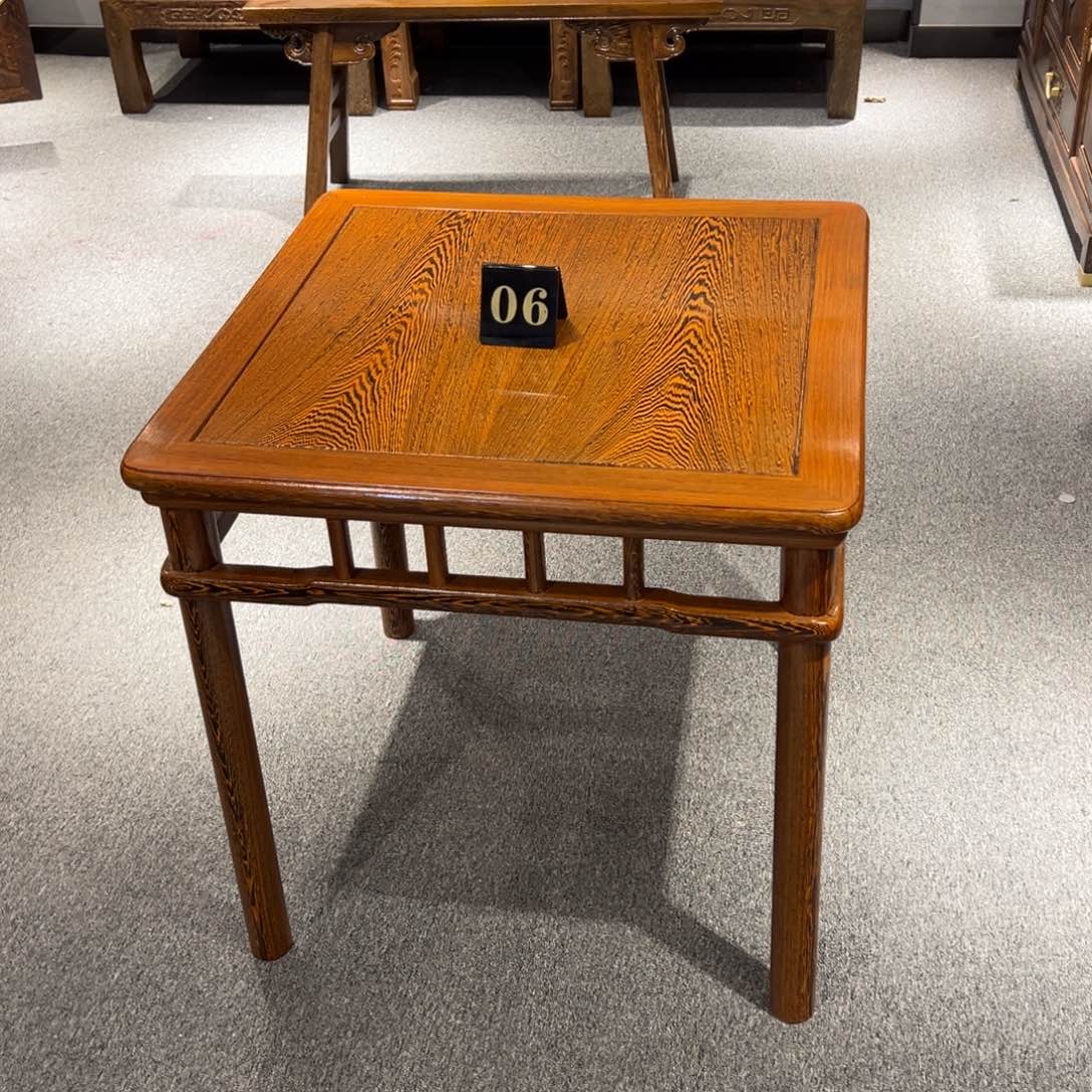 家具紫檀木类鸡翅木小方桌68/68/68单桌一张