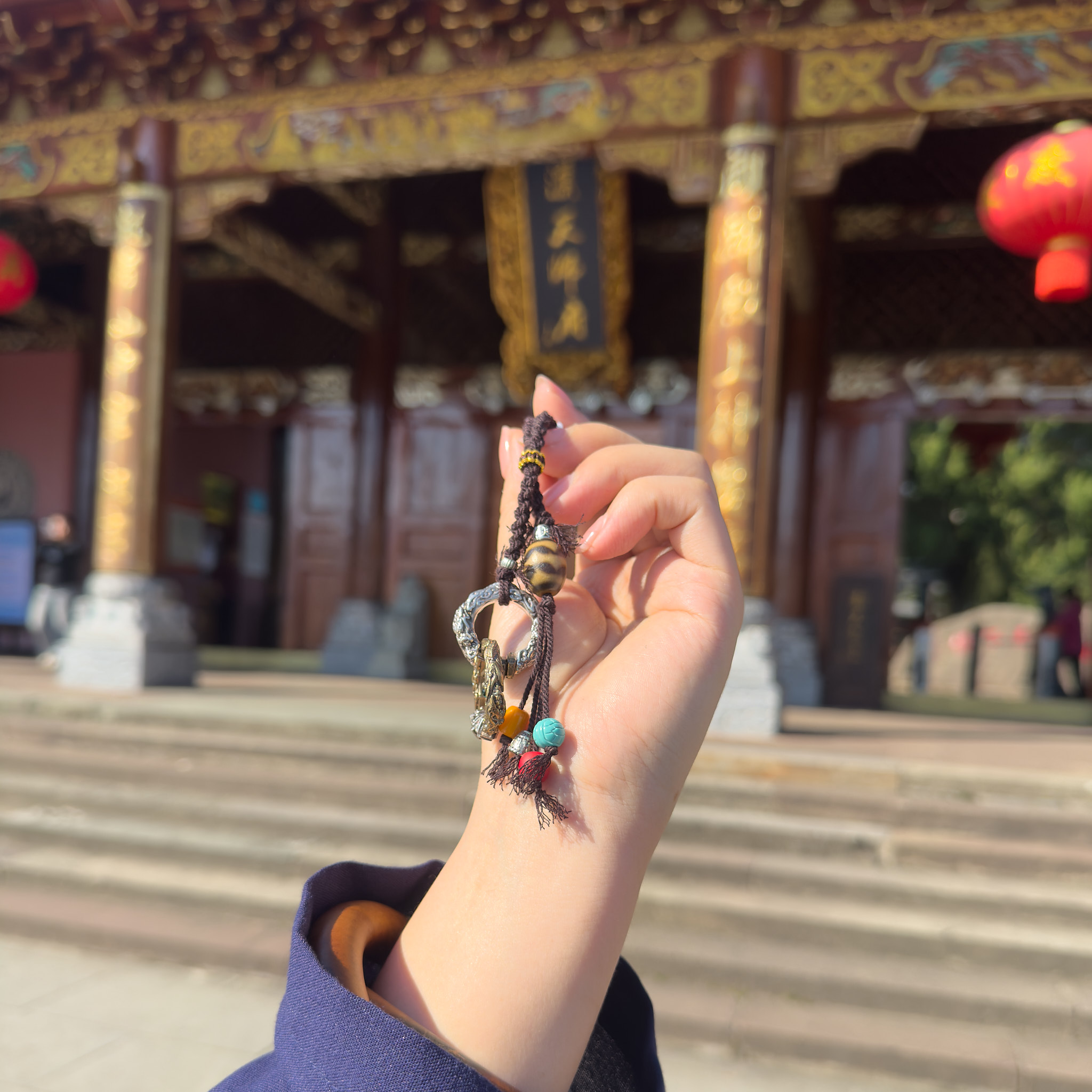 合金布艺吊坠 天机乾坤圈挂件牙黄双牙牙V3AA多样性发一