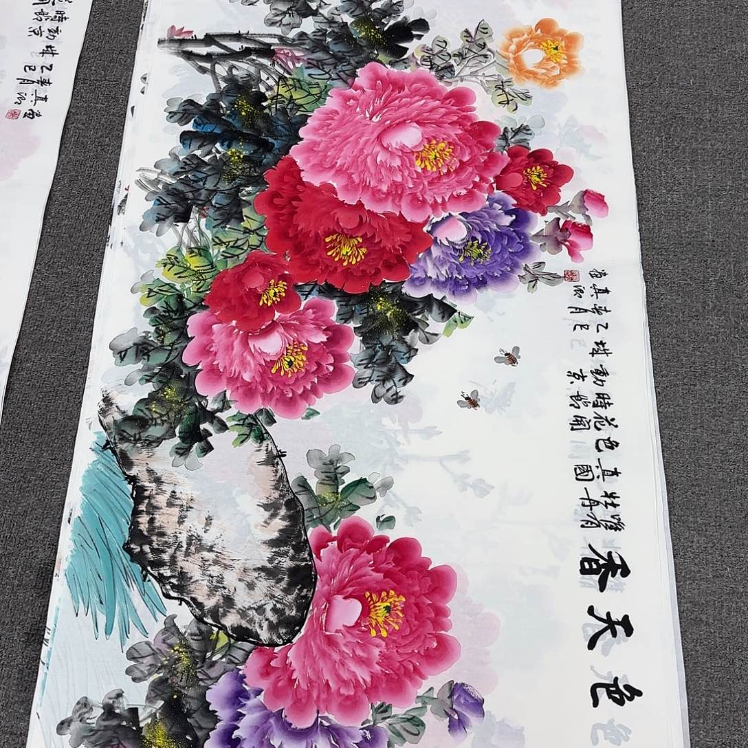 国画国画作品多次入选国内外