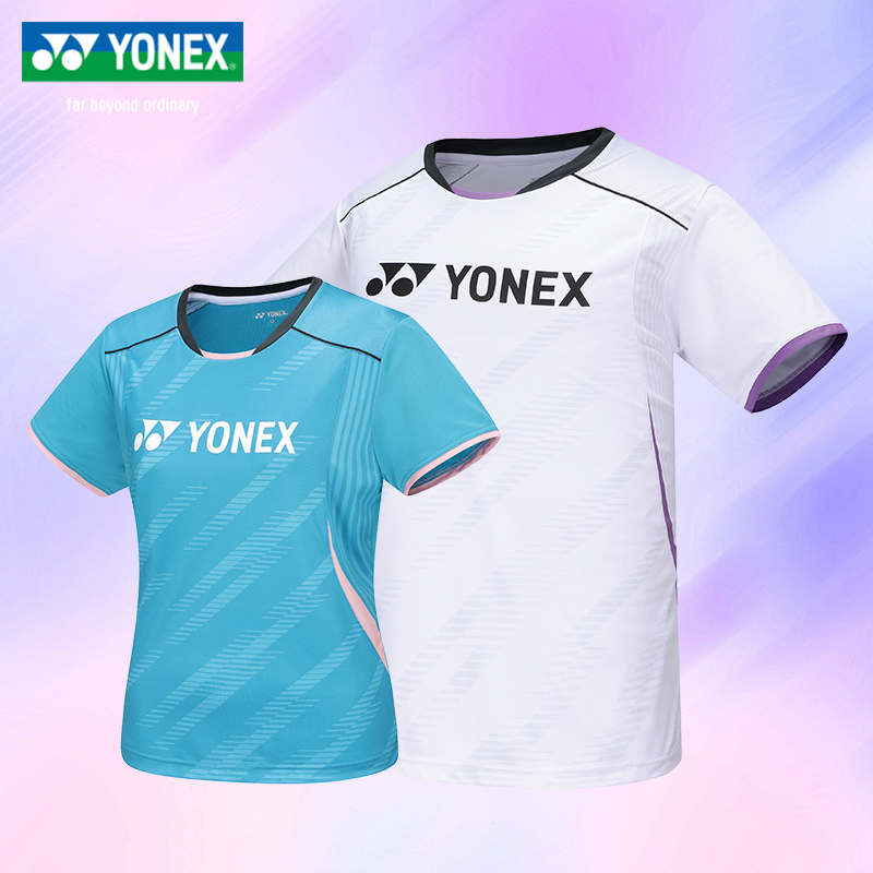 【特价短袖】尤尼克斯YONEX短袖速干上衣T恤排汗男款女款羽毛球服