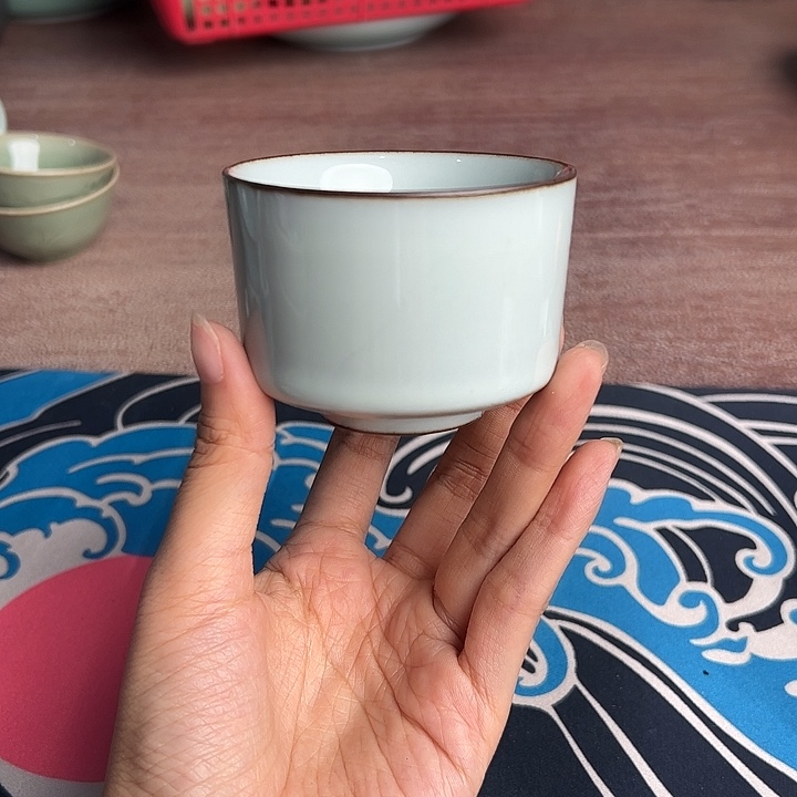 龙泉云间青瓷小米茶器